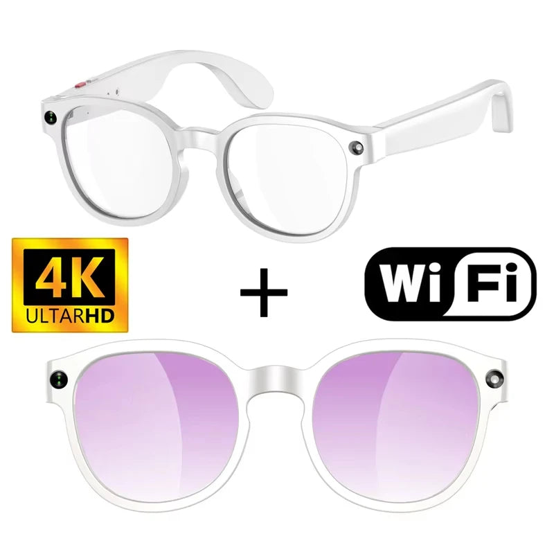 New AI Smart Glasses AI Translation 8MP HD Camera 4K Shooting Image Conversation Recording Listening To Music Smart Glasses 2026