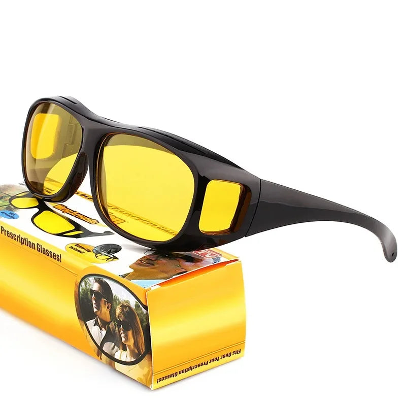 Windproof and Eye Protecting Sunglasses Anti Glare Car Driving Glasses Protective Gears Sunglasses Night Vision Glasses