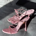 Design Sandals Women 2025 Summer Sexy Open Toe High Heels Pumps Party Dress Shoes Luxury Sandals for Women