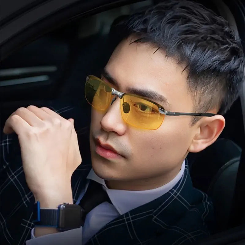 Night Driving Glasses Anti Glare Polarized HD Night Vision Glasses Fashion Driving Cycling Night Vision Glasses for Men Women