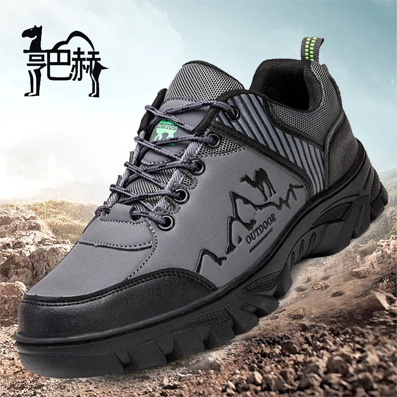 Men's Outdoor Sports Shoes Casual Waterproof Non-Slip Work Boots Warm Cotton Trendy Shoes Breathable Comfortable All-Season - Free Item Weekend (50% off).