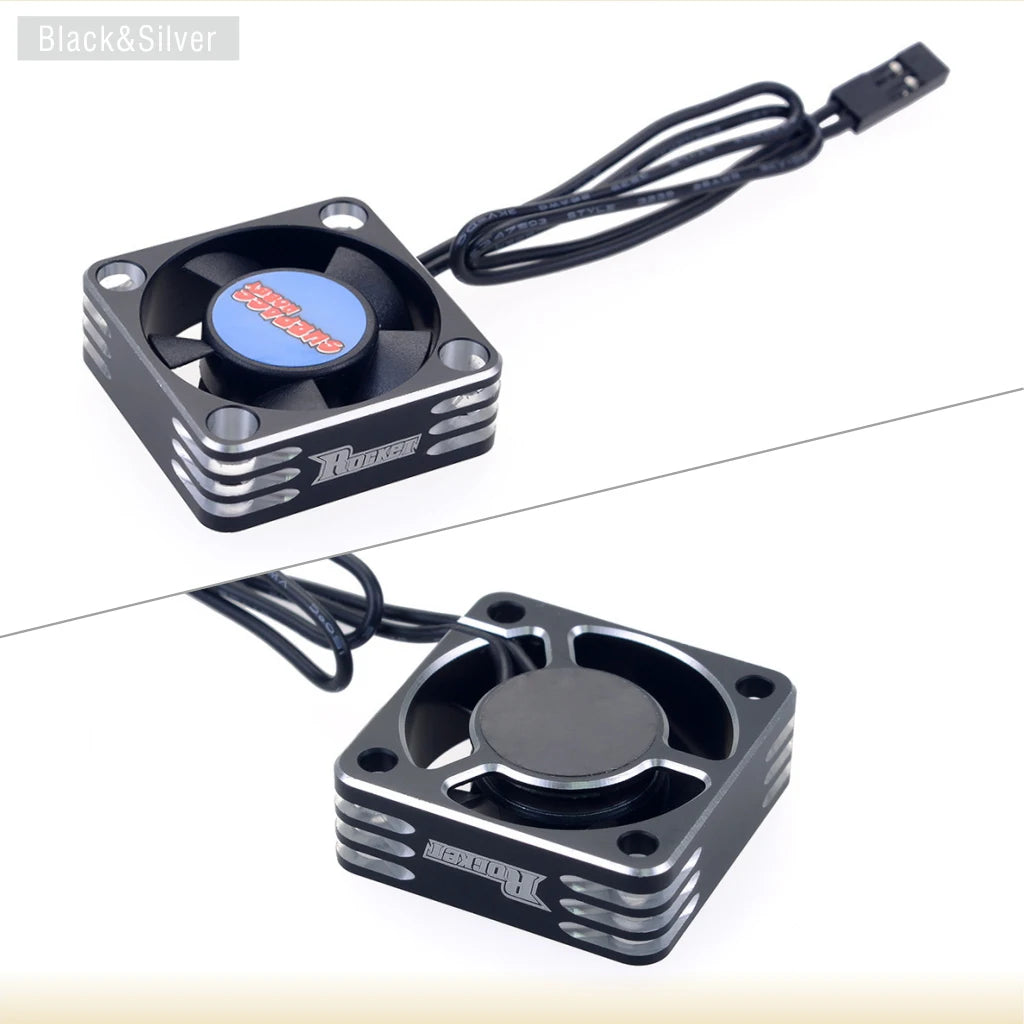 Rocket RC Fan 25mm 30mm 35mm 40mm 50mm SURPASS HOBBY Heat Dissipation Cooling Fan for For 1/10 1/8 Brushless Motor RC Car Part.