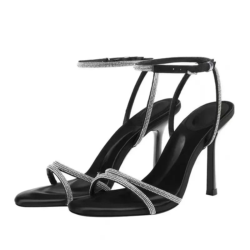 Design Sandals Women 2025 Summer Sexy Open Toe High Heels Pumps Party Dress Shoes Luxury Sandals for Women