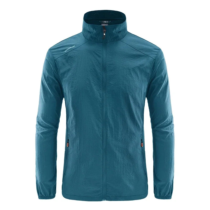 Summer Jackets Men Male Windbreaker Fishing Coats Father Ultrathin Sunscreen Jacket Youth Outerwearing Clohting Traveling Korean