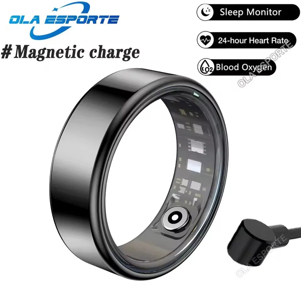 New Smart Ring Waterproof Health Monitor Smartring Take Photo Exercise Record Bluetooth Ring Birthday Gift Men Women