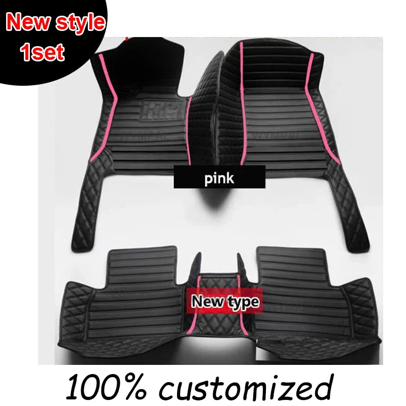 Car Floor Mats For Ford Mondeo MK4 2007 2008 2009 2010 2011 2012 2013 Auto Luxury Leather Men Women Car Mats Full Coverage