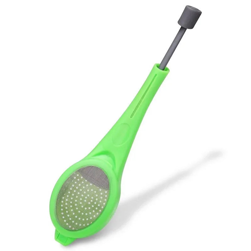 Tea Infuser Built-in plunger Healthy Intense Flavor Reusable Tea bag Plastic Tea&Coffee Strainer Measure Swirl Steep Stir&Press