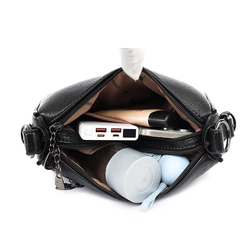 Stylish Durable Luxury 2 Layer Soft Pu Leather Tote Bags Women HandBags Shoulder Bag Crossbody Messanger Bag Female Sac A Main