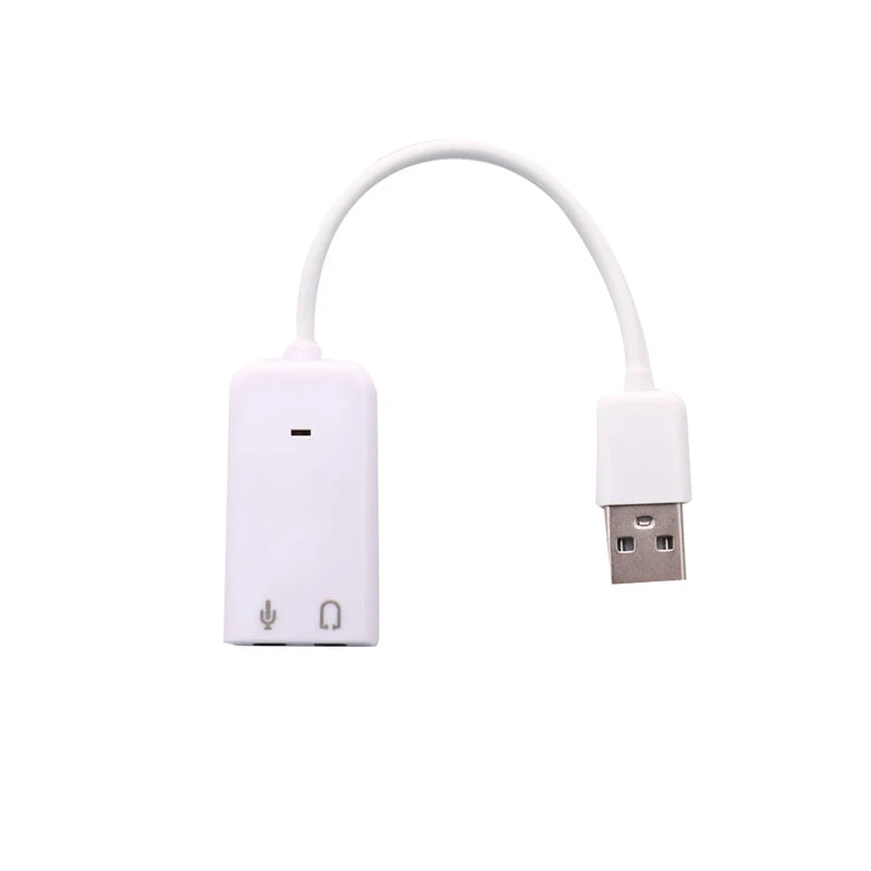 USB Sound Card Virtual 7.1 3D External USB Audio Adapter USB To Jack 3.5mm Earphone Micphone Sound Card For Laptop Notebook PC