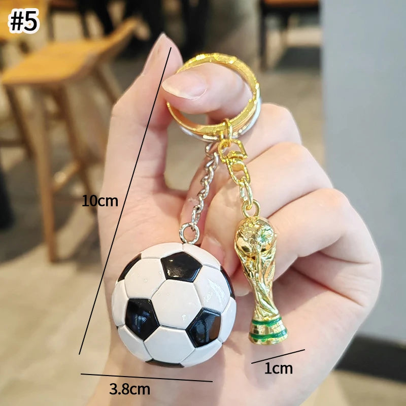 Football Keychain 2026 USA Canada Mexico Sports Pendant Soccer Match Souvenir Accessories Fan Lover Gift Bag Hanging Decoration