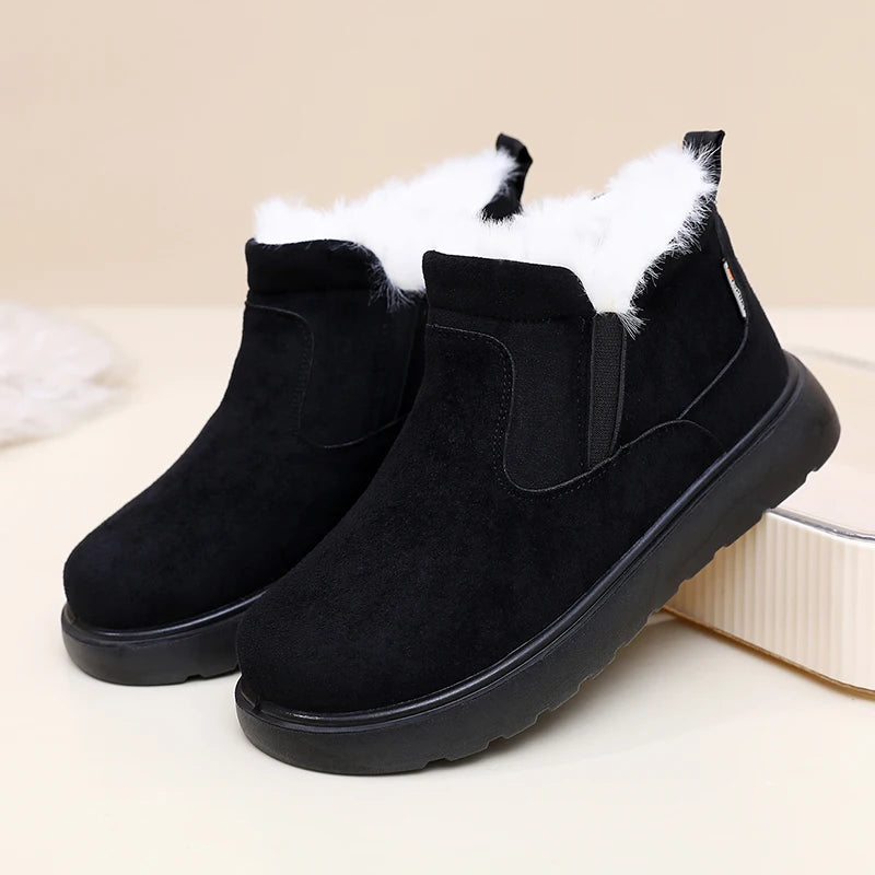 Women's 2025 Winter Cotton Shoes Comfortable and Warm Casual Versatile Thick-Soled Anti-Slip Durable Free Shipping Shoes