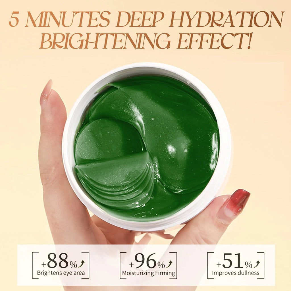Seaweed Crystal Eye Mask; It Is Rich in Seaweed, Collagen and Hyaluronic Acid, Which Can Smooth Fine Lines, Fade Dark Circles, Tightens and Nourishes the Skin, Makes the Skin Smoothes and Softens the Eyes