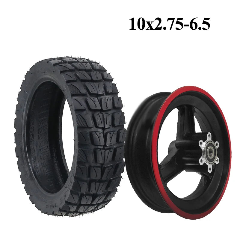 New 10x2.75-6.5 electric scooter with 10 inch wheels for off-road vacuum tubeless tires and wheel parts