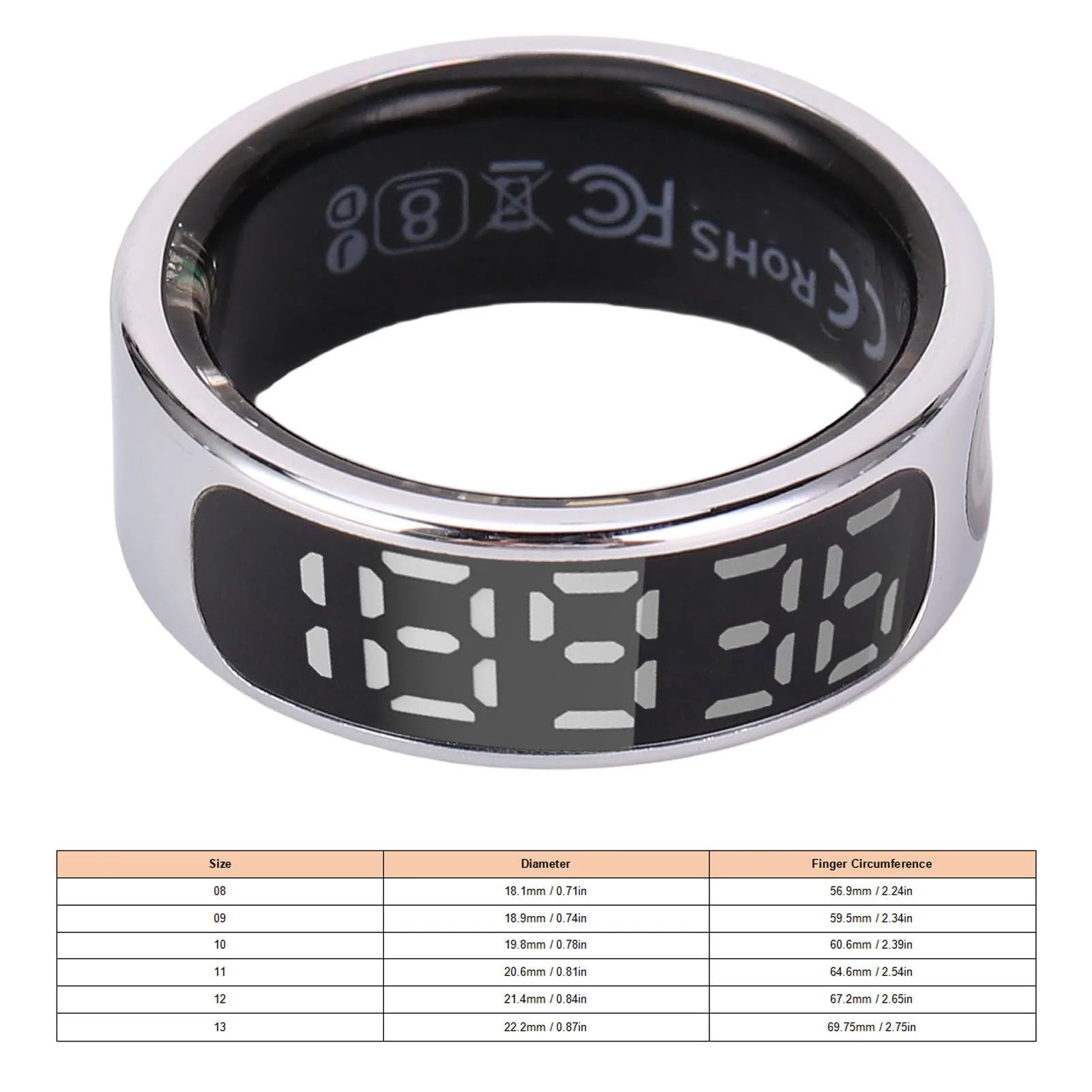 Smart  Sports Sleep Monitoring  Control Stainless Steel Health   with Display Screen Smart Health