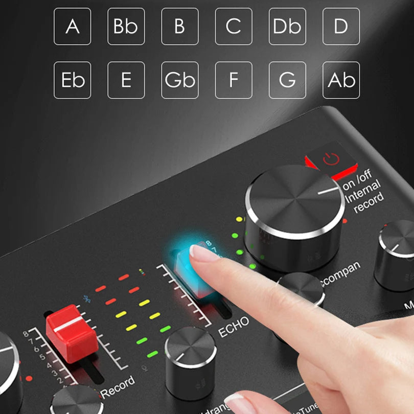 Microphone BM800 Professional Sound Card Audio Interface Mixer With For Smart Phone,PC,Live Streaming,Recording DJ Equipment