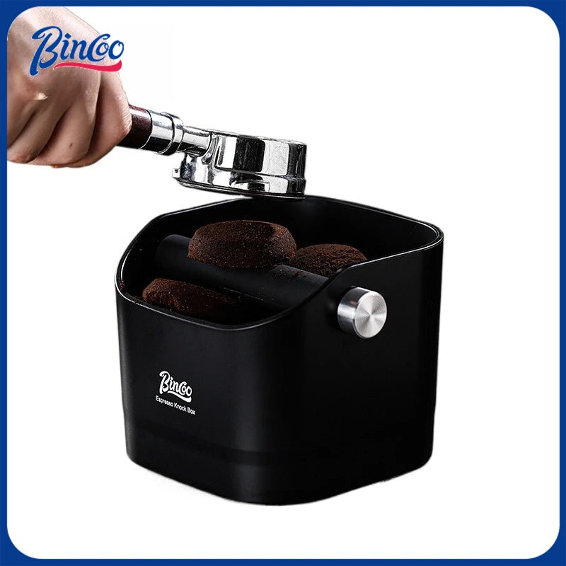 BINCOO 1.6L Increase Espresso Knock Box, Stainless Steel Coffee Grounds Container,Espresso Knock Bin for Home Barista Commercial