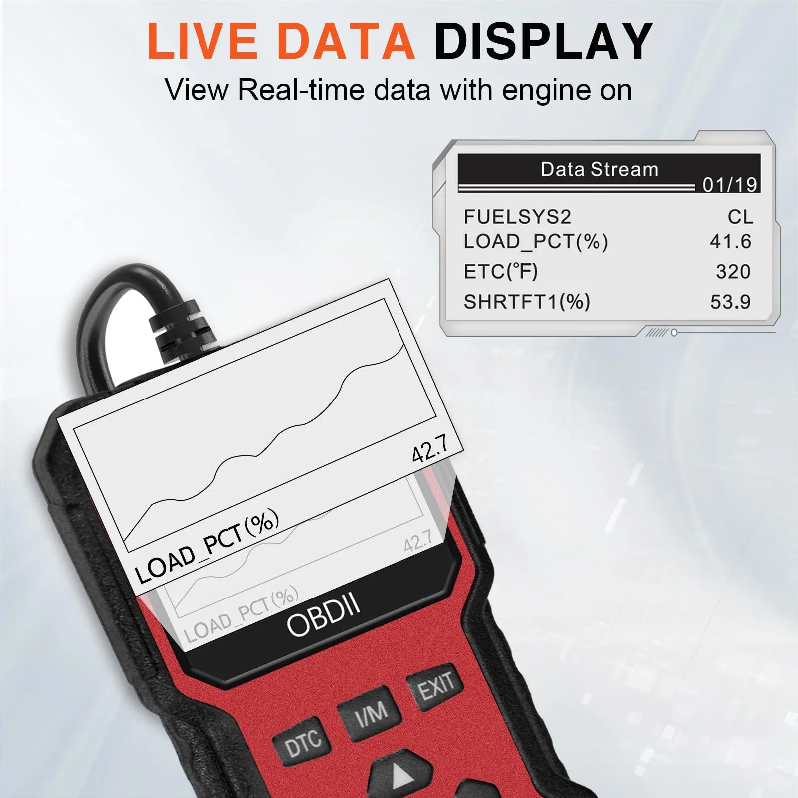 Enhanced Universal Obd Ii Scanner Car Engine Fault Code Reader Can Diagnostic Scan Tool, Reads and Clears Error Codes for 1996 or Later Vehicles.