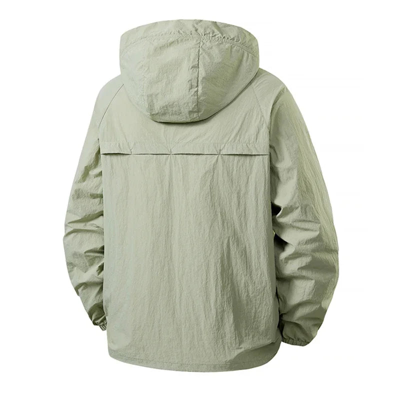 2026 Summer Mens Lightweight Hiking Jacket Outdoor Men Suncreen Breathable Hooded Coats Men Quick Dry Sports Fishing Jackets