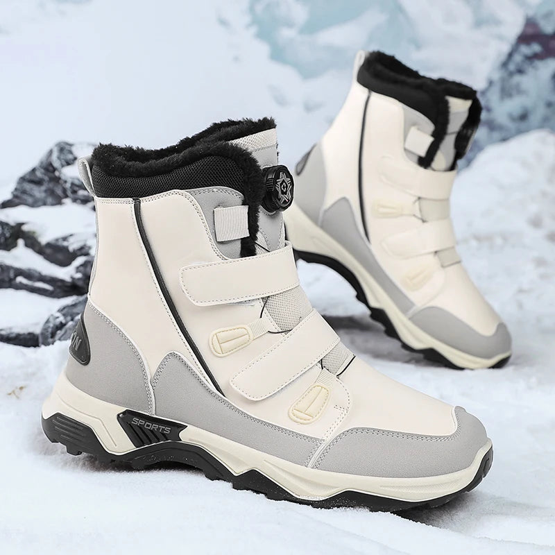 High-top Snow Boots for Men New Winter Collection Outdoor Leisure Slip-resistant and Wear-resistant Men's Shoes