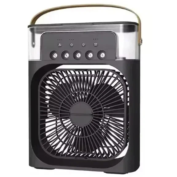 3 In 1 Portable Air Cooler LED Night Lights Home Office Fans Air Adjustment Humidifier Fan AIr Conditioner Household Small
