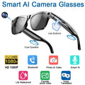 8K AI Smart Glasses with 100MP Camera, Bluetooth Call, Music Player, Touch Control Sport Sunglasses for Men and Women
