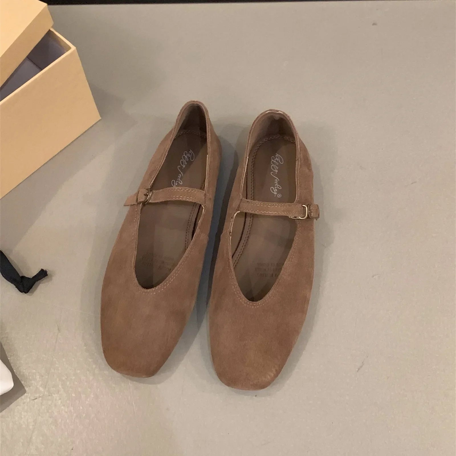 2024 Spring New Brand Women Flats Round Toe Shallow Slip On Ladies Casual Ballet Shoes Soft Leather Eelgant Dress Shoes