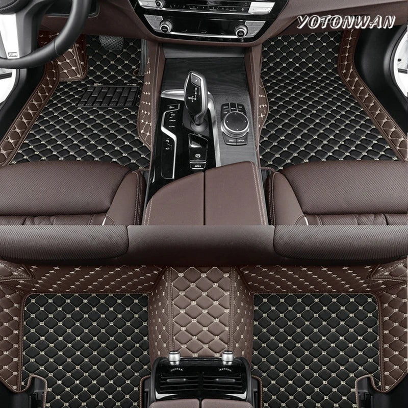 Car Mats For SEAT Cupra Ateca KH7 2016~2022 Auto Floor Rugs Protective Pad Carpets Leather Mat Interior Parts Car Accessories