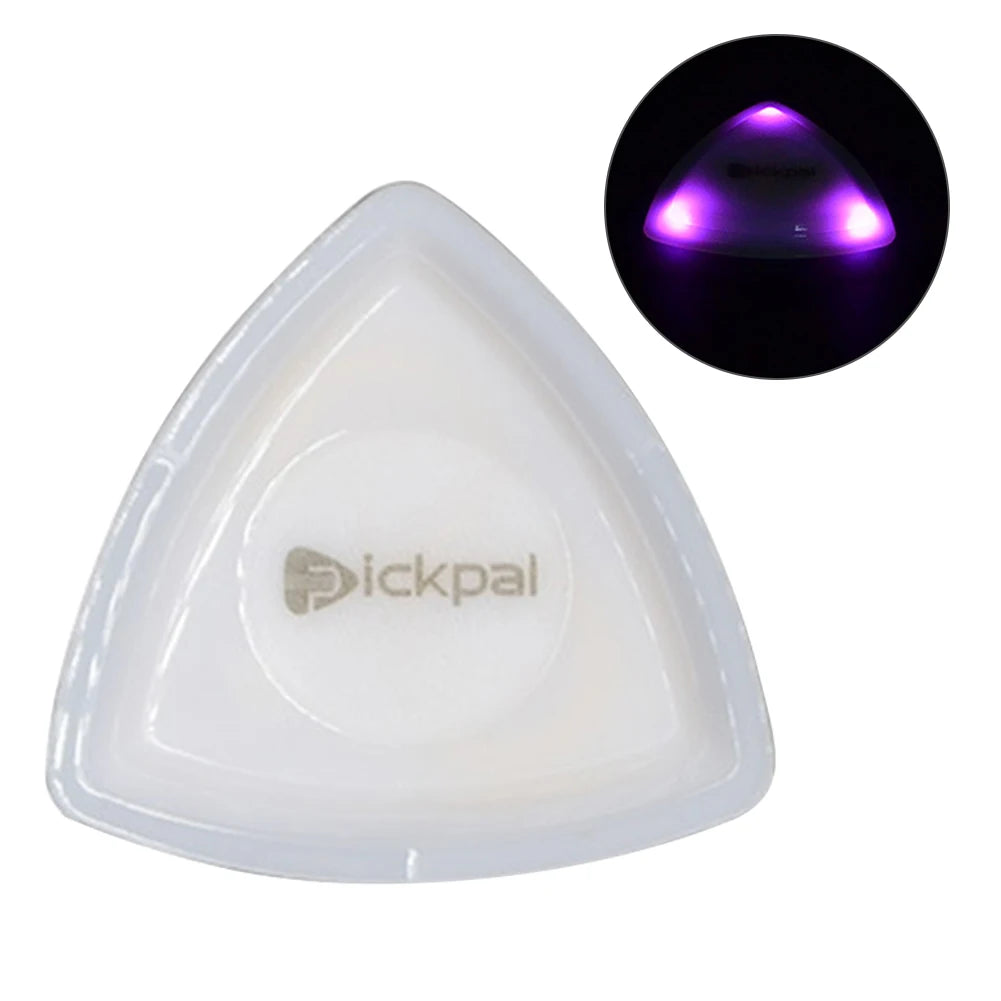 Guitar Picks Medium Picks Non-slip Guitar Picks Jazz Plectrum with High-Sensitivity LED Light Stringed Instrument Plectrum