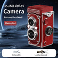 Retro Mini Digital Camera 1080P Dual Lens Design Vintage Manual Joystick Operation 1.54 Inch Portable Camera for Christmas Gift