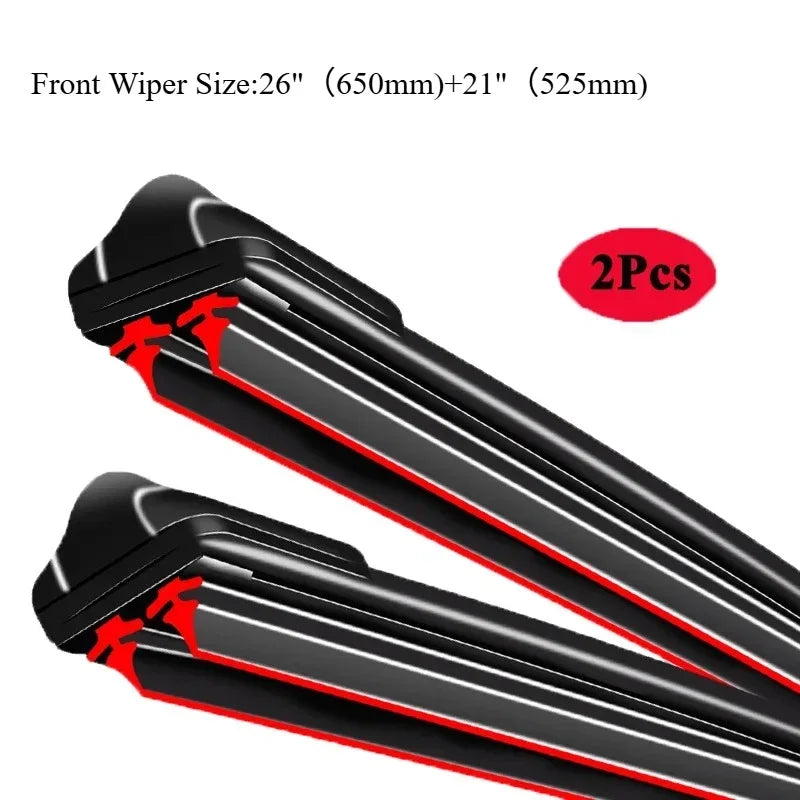 For Volkswagen VW Touareg CR 2019 2020 2021 2022 Wiper Blades Brushes Cutter Window Windscreen Windshield Cleaning Accessories