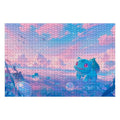 Pokemon Jigsaw Puzzles 1000 Pieces Paper Picture Landscape Oil Painting Art Puzzles Decompression Toys for Adults Family Games