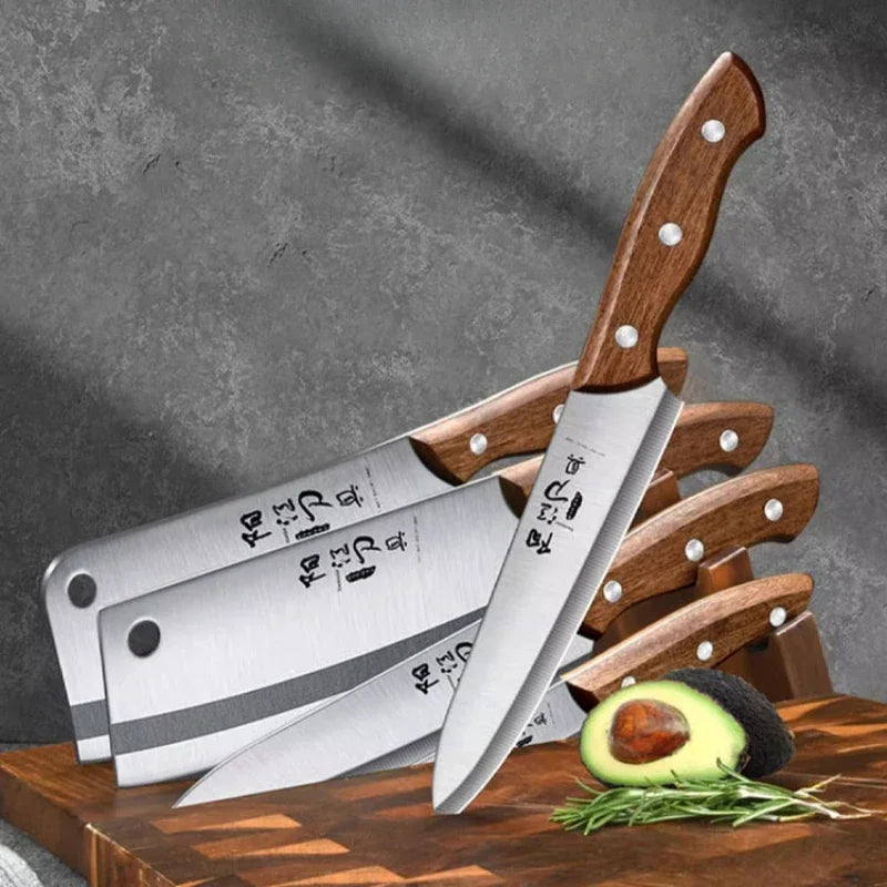Kitchen knife for Chef, stainless steel forging, household knife set Kitchen super fast sharp slicing knife, kitchen accessories
