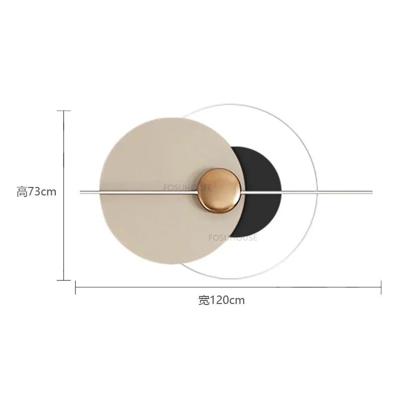 Modern Wrought Iron Wall Decor For Living Room Furniture Hanging Decoration Pendant Simple Designer Restaurant Hanging Decors