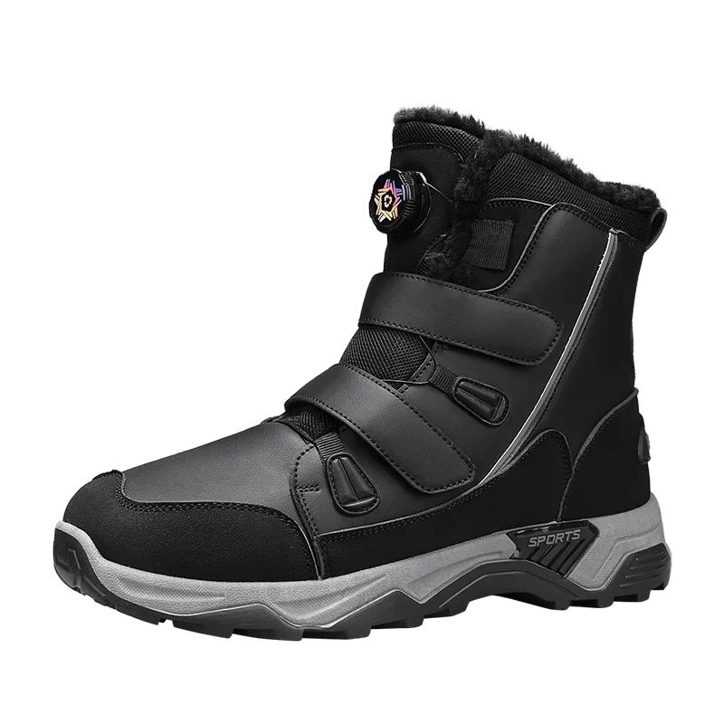 High-top Snow Boots for Men New Winter Collection Outdoor Leisure Slip-resistant and Wear-resistant Men's Shoes