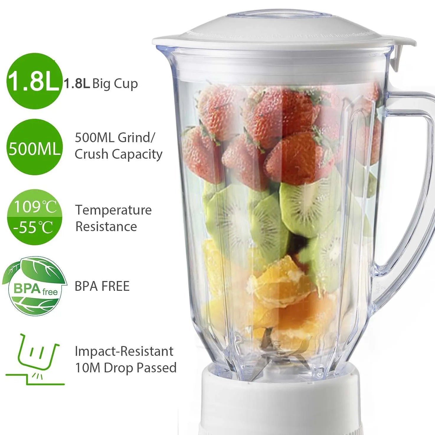 Electric Juicer Blender Mixer Grinder Blender Machine Food Processor With Chopper For Home