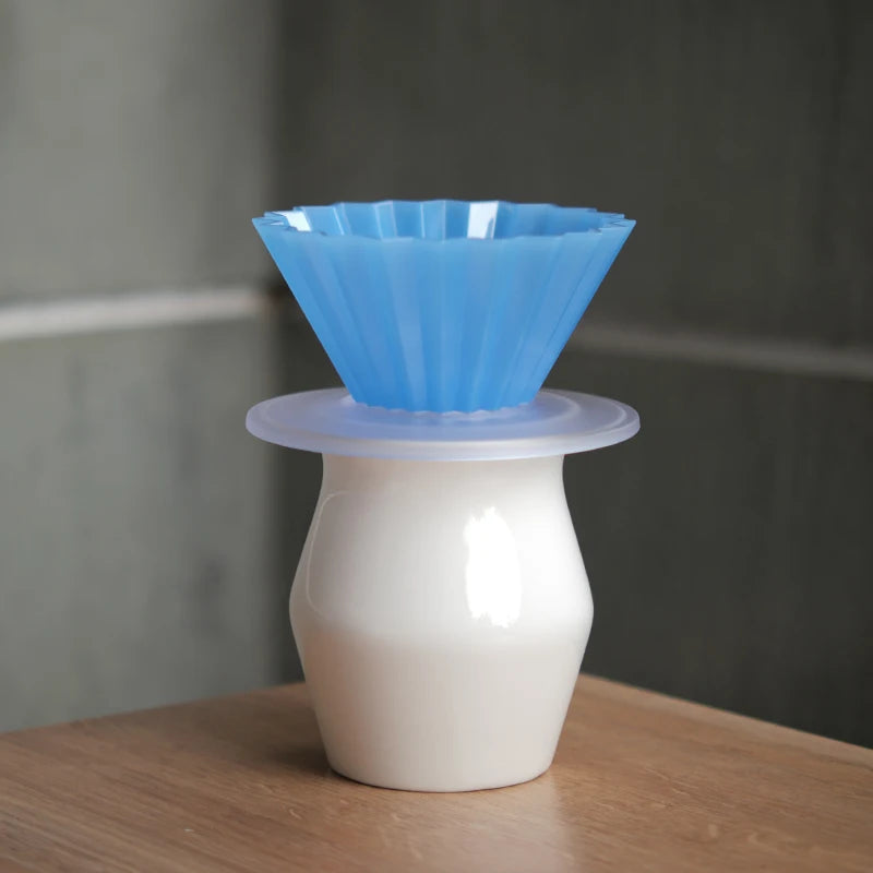 Designed Hand-Poured Ceramic Coffee Tasting Cup Sensory Flavor Sharing Coffee Filter Cup Set American Style Freshness