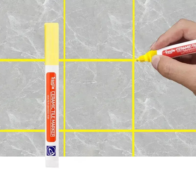 12 Color White Waterproof Tile Marker Grout Pen Wall Seam Pen For Tiles Floor Bathroom Decontamination Seam Repair Tools