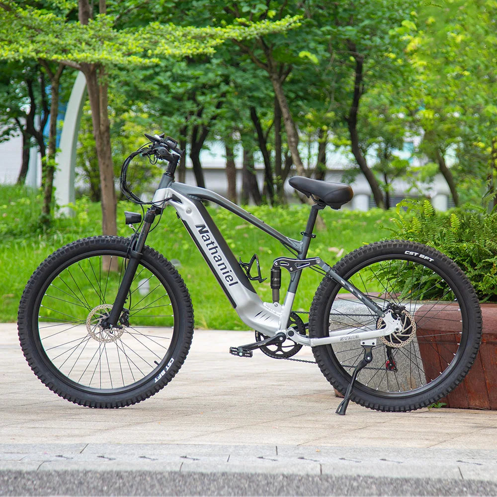 Nathaniel E-Bike,1000W Brushless Motor,27.5"Adult E-Mountain Bike,45Ah large capacity batteries,7 speed,45KM/H,Outdoor Trip Bike