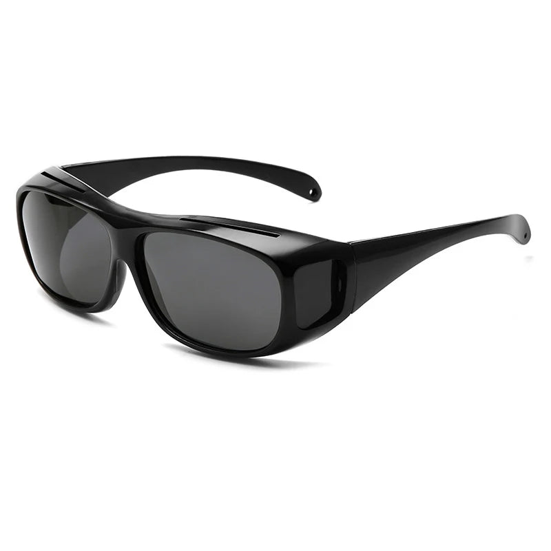 Night Vision Glasses For Women Men Outdoor Sports Oversized Driver Anti-Glare For Night Driving Can With Prescription Glasses