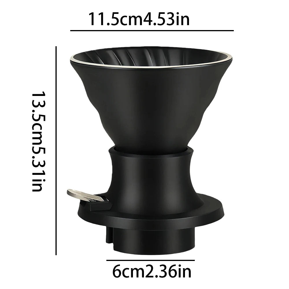 Smart cup colored ceramic drip filter cup with switch, hand brewed coffee drip filter