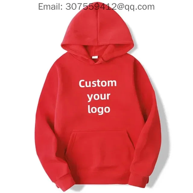 Free Addition of Logo for Men's and Women's Customized Hoodies, with the Option to Print Photos and Logos of Your Design as High