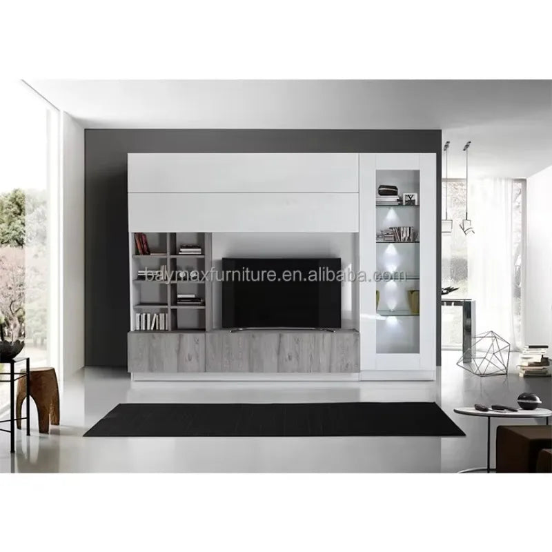 Professional customized tv cabinet living room furniture cabinet showcasedrawer type storage Living room cabinet