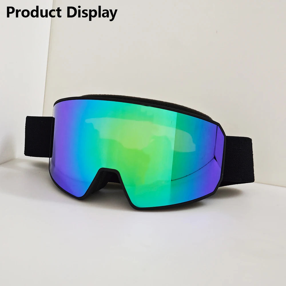 Fashion Adult Ski Goggles HD Lenses Skiing Glasses All Day Wear Snow Mountain Sports Snowmobile Snowboard Accessories