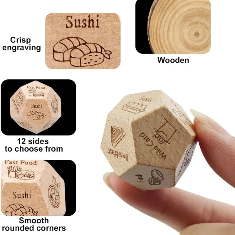 Valentines Day Gifts for Him Her,Date Night Food Decision Dice,Funny Couples Gifts for Boyfriend Girlfriend Anniversary Birthday