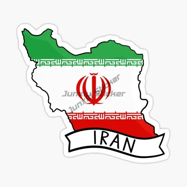 IRAN National Flag Car Sticker for Badge Bicycle Van Laptop Motorcycle Wall Car Window Glass Off-road Decal Customizable