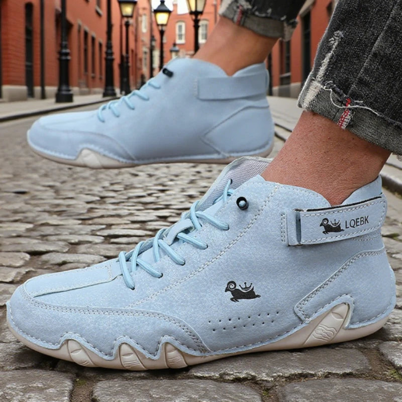 Classic Men's Loafers Comfortable Fashionable Walking Casual Flat Shoe Multifunctional High Top Design Driving Men's Bare Boots