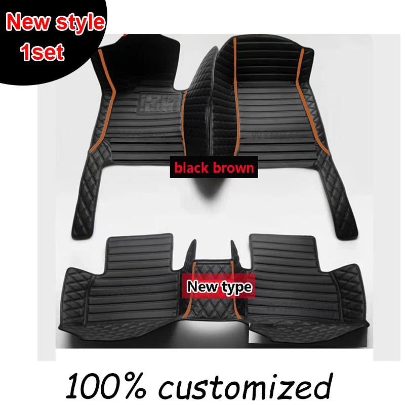 Car Floor Mats For Ford Mondeo MK4 2007 2008 2009 2010 2011 2012 2013 Auto Luxury Leather Men Women Car Mats Full Coverage