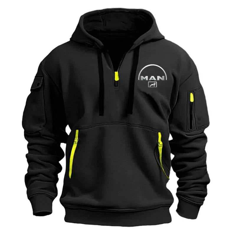 Half zipper Men's Hoodie Sweatshirts Printing New Spring Pullover Sports Top Male Hip-hop street oversized hoodies