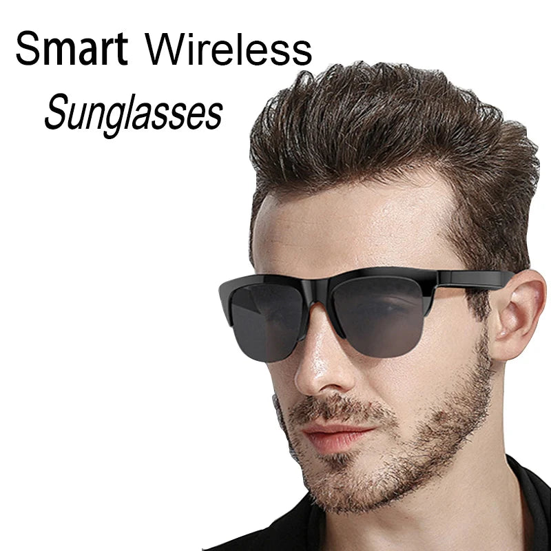 New Smart Bluetooth V5.3 Sunglasses Glasses Call Outdoor Sports Headphones Black Touch Control UV For Men And Women