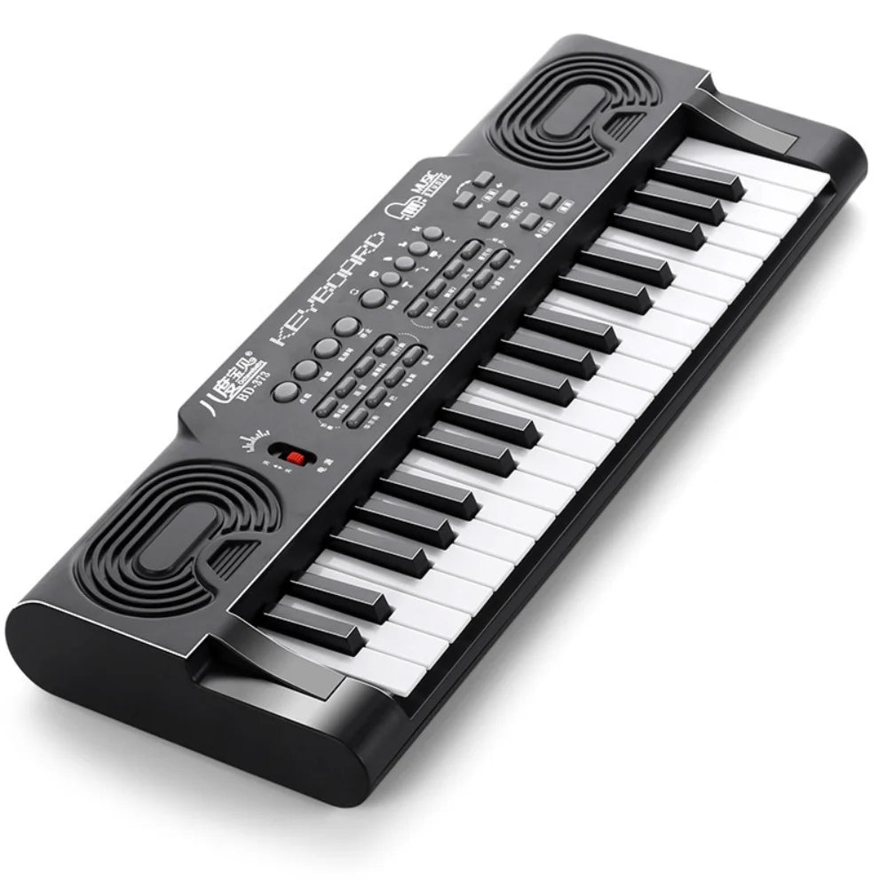 New Electronic Keyboard 37 Key Electronic Keyboard Toy Piano for Kids, Microphone Included